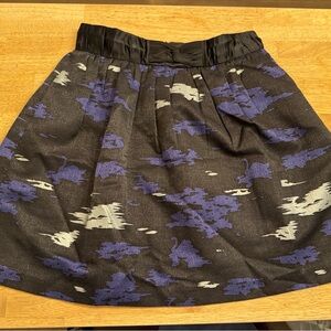 Twinkle by Wenlan Black and Purple Mini Skirt